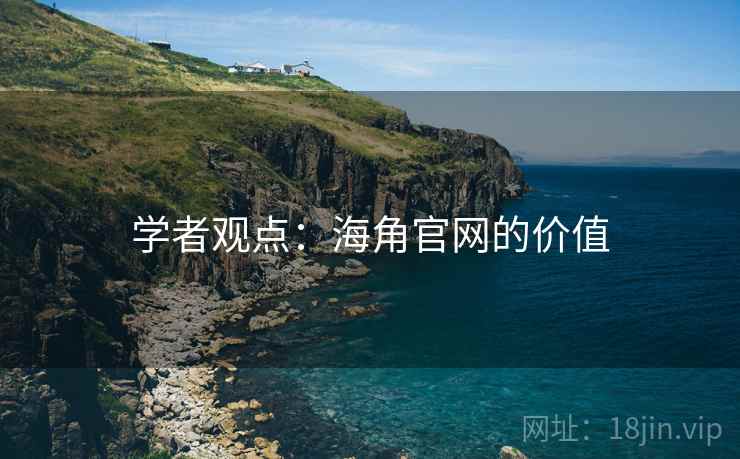 学者观点：海角官网的价值