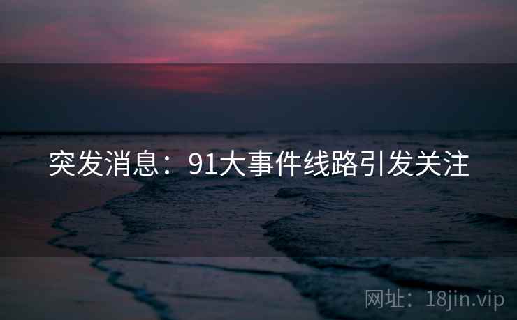 突发消息：91大事件线路引发关注
